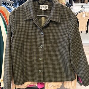 Briggs lightweight New York Plaid Blazer - Black and Brown